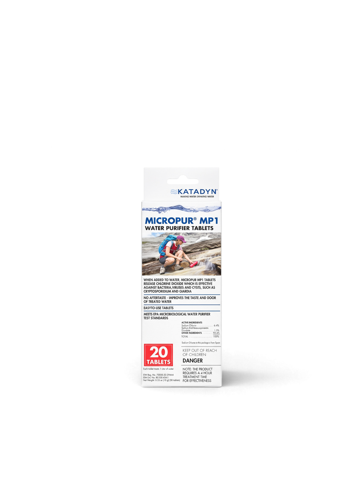 Katadyn Micropur MP1 Wasserreinigungstabletten (20 Stück)