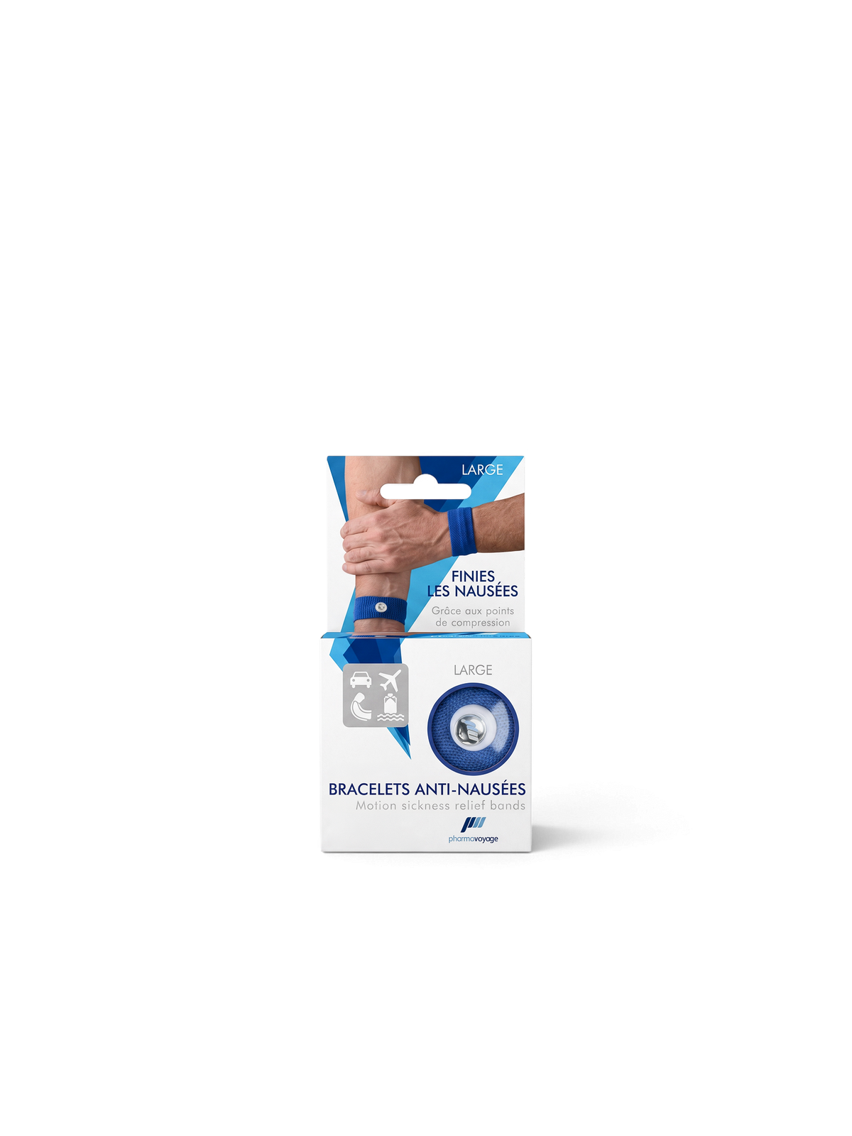 Anti-nausea bracelets Blue (Large)