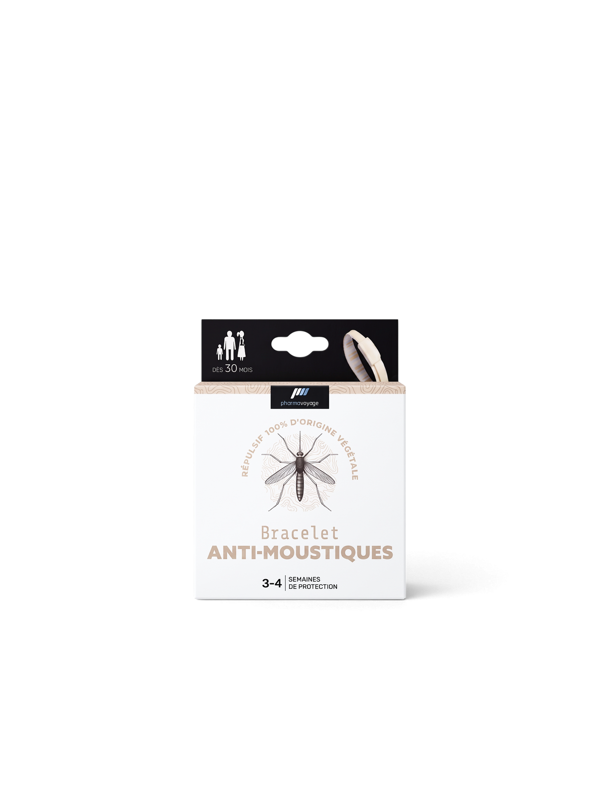 Mosquito repellent bracelet - Ivory